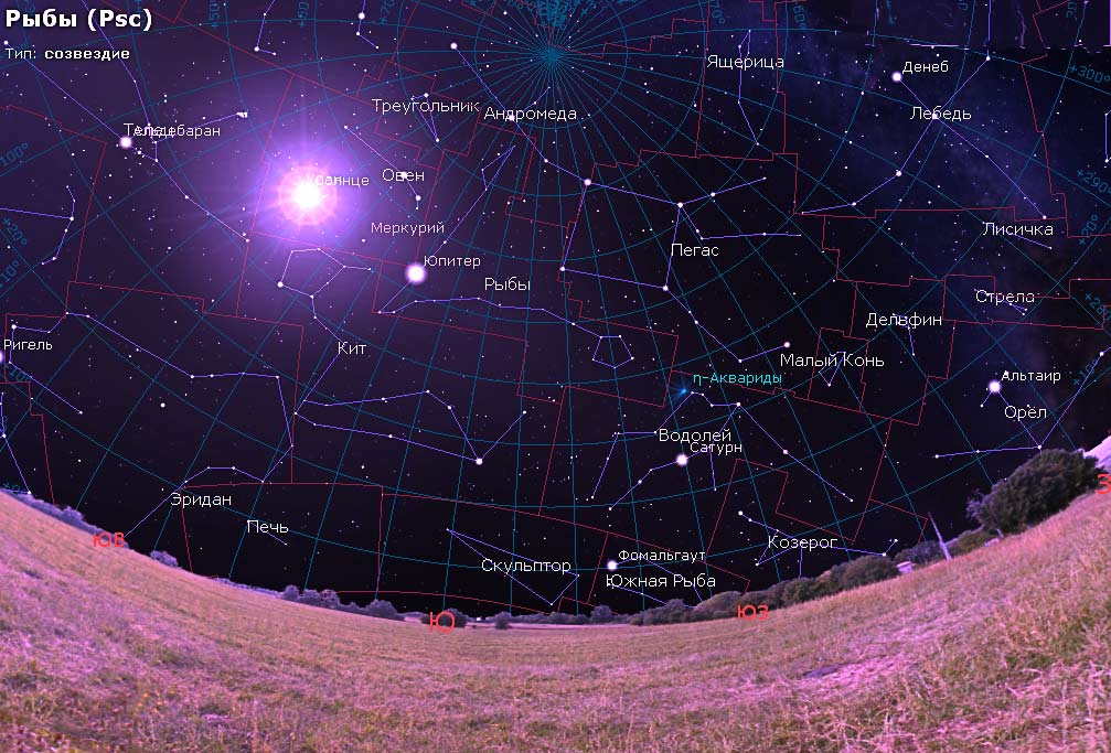 Звездная карта проекта " Прогулки по Вселенной"
